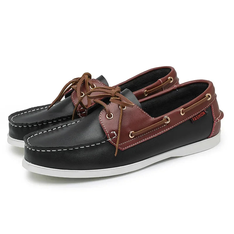Elegant Leather Boat Loafers