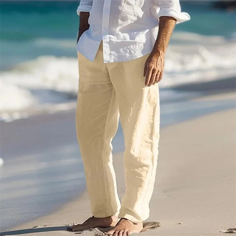 Casual Linen Beach Pants
