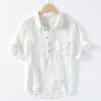 Elegant Japenese Linen Shirt