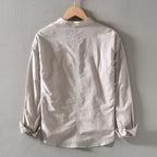 Elegant Japanese Style Linen Shirt