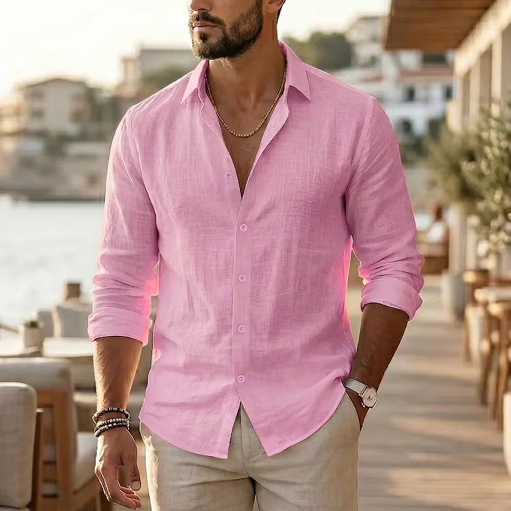 Elegant Linen Summer Shirt