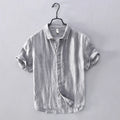 Elegant Japanese Style Linen Shirt