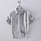 Elegant Japanese Style Linen Shirt
