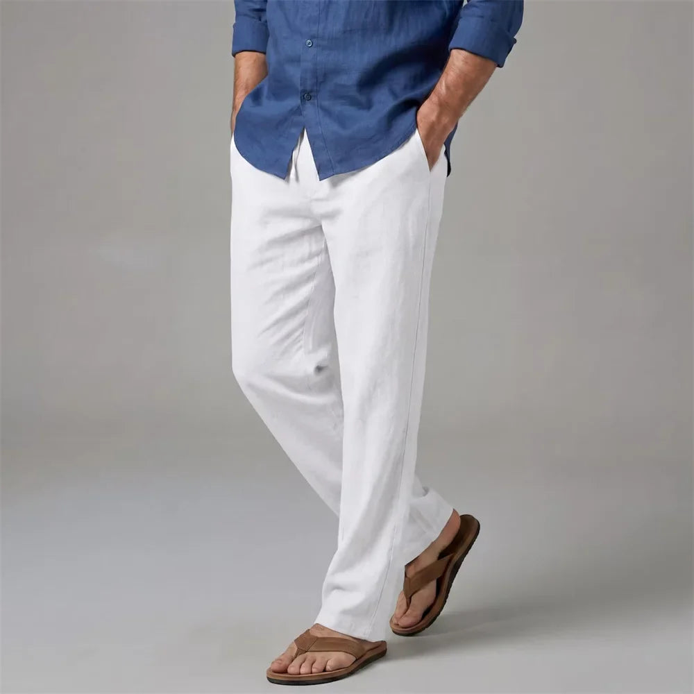 Elegant Cotton Linen Pants