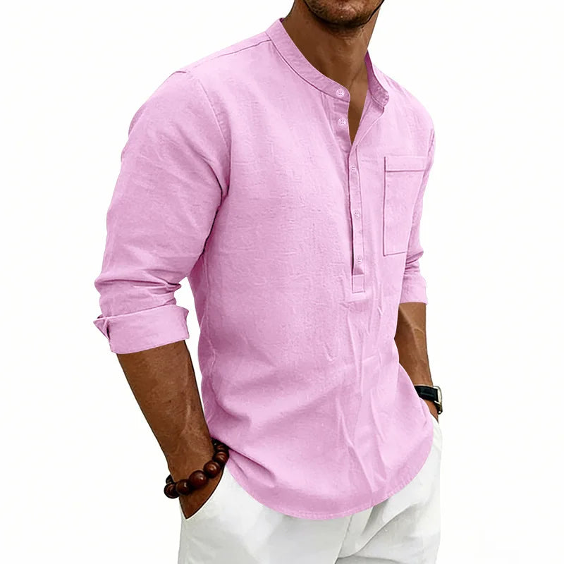 Casual Linen Men's Shirt