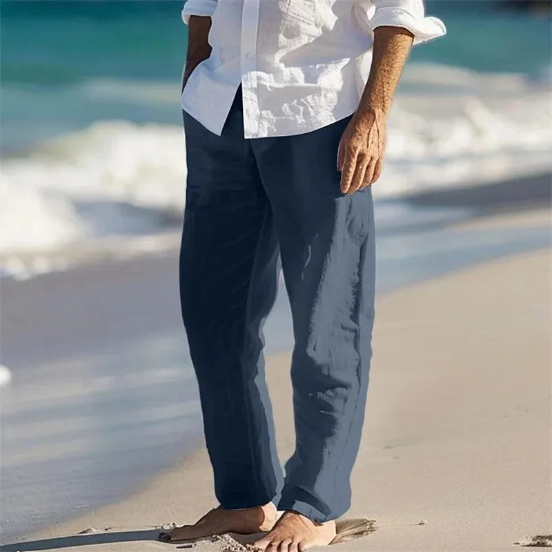 Casual Linen Beach Pants
