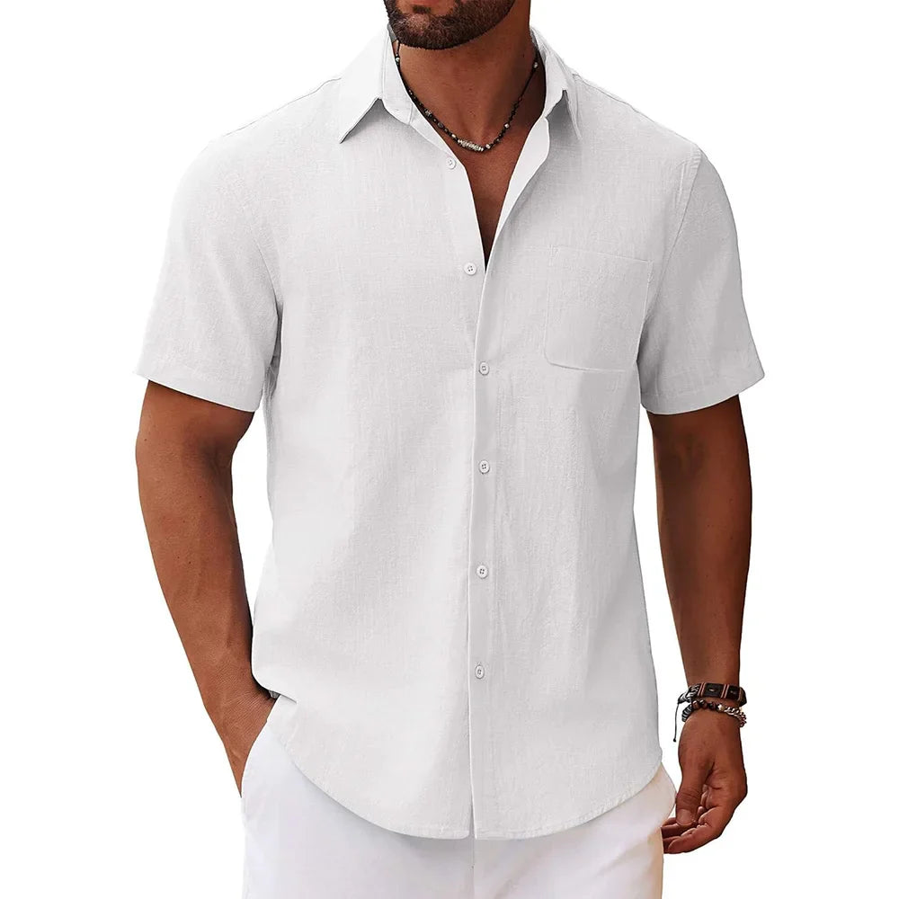 Casual Short Sleeve Men's Shirt