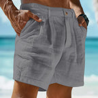 Elegant Cotton Linen Shorts