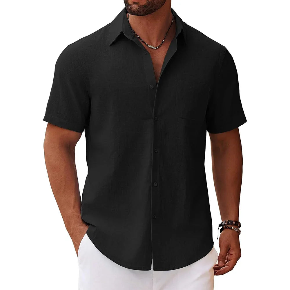 Casual Short Sleeve Men's Shirt