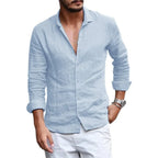 Elegant Cotton Linen Summer Shirt