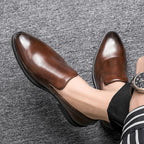 Elegant Leather Business Slip-On Shoes
