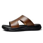 Elegant Leather Men's Sandals