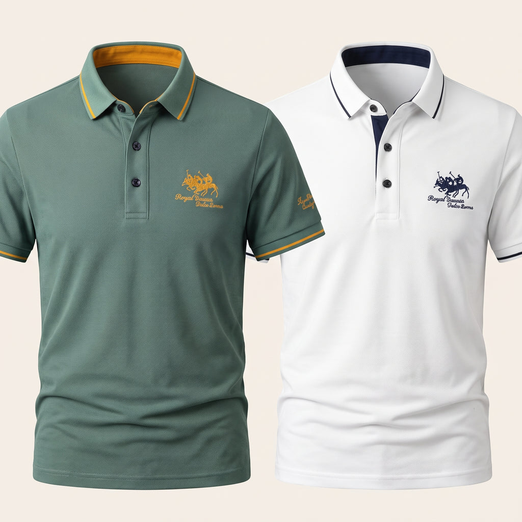 Embroidered Cotton Polo Shirt — Buy 1, Get 1 Free