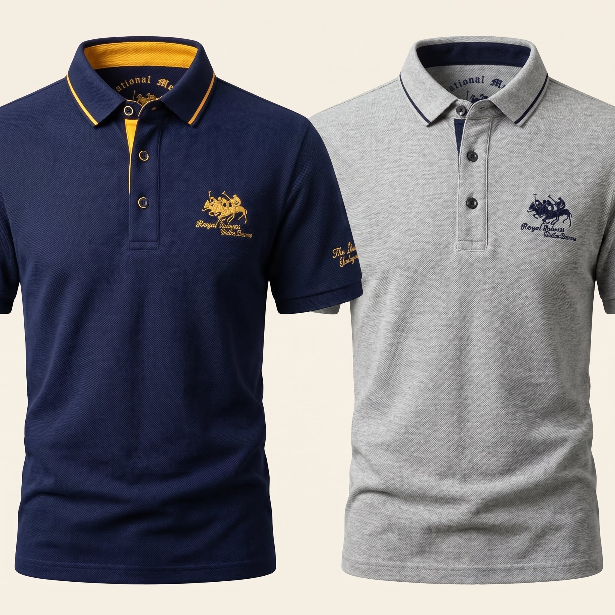 Embroidered Cotton Polo Shirt — Buy 1, Get 1 Free