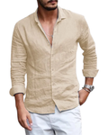 Elegant Cotton Linen Summer Shirt