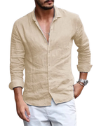 Elegant Cotton Linen Summer Shirt