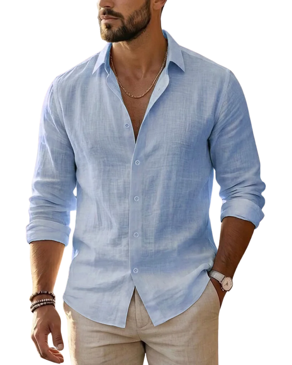 Elegant Linen Summer Shirt