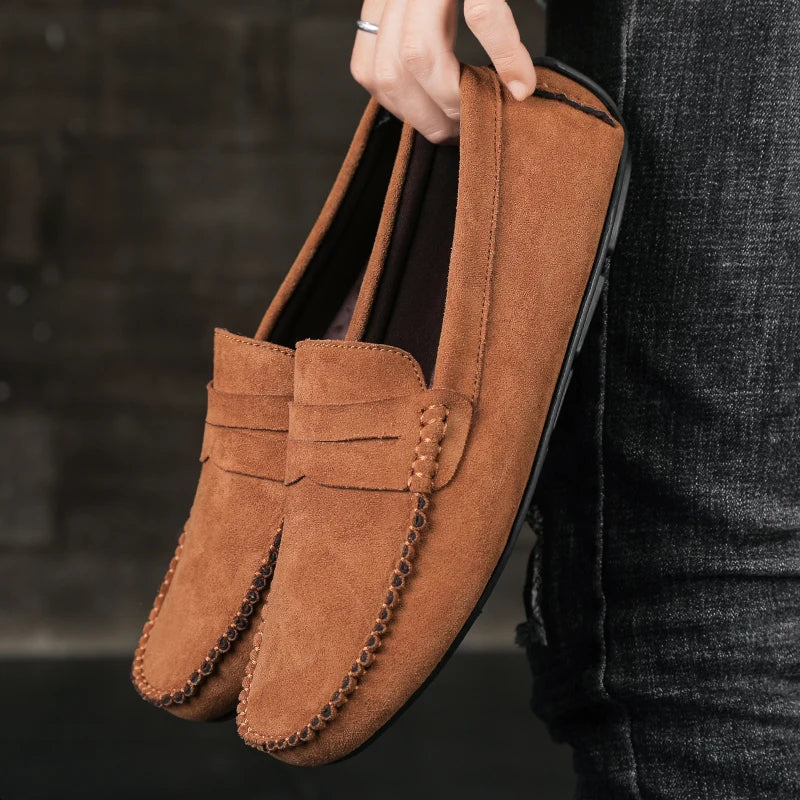 Elegant Suede Boat Loafers