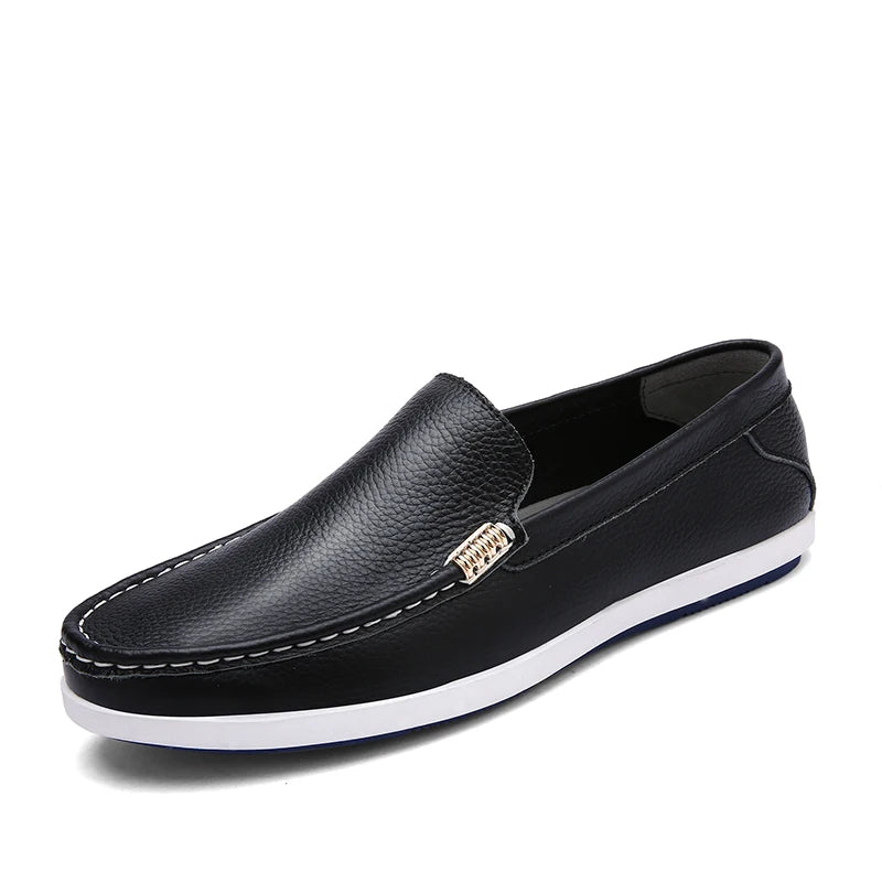 Elegant Leather Slip-On Business Shoes