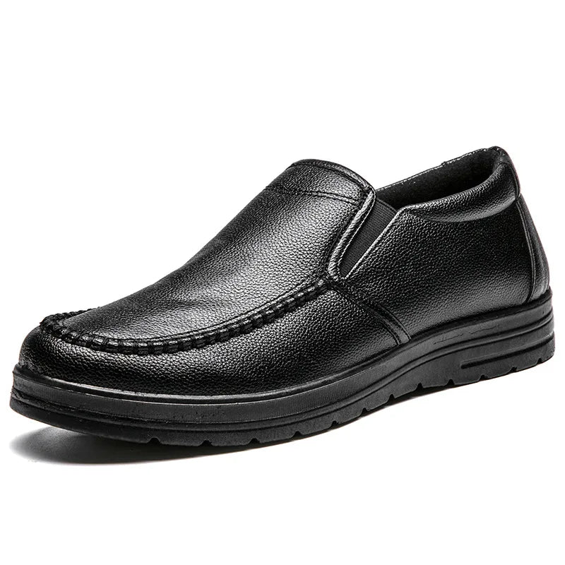 Casual Leather Slip-On Shoes