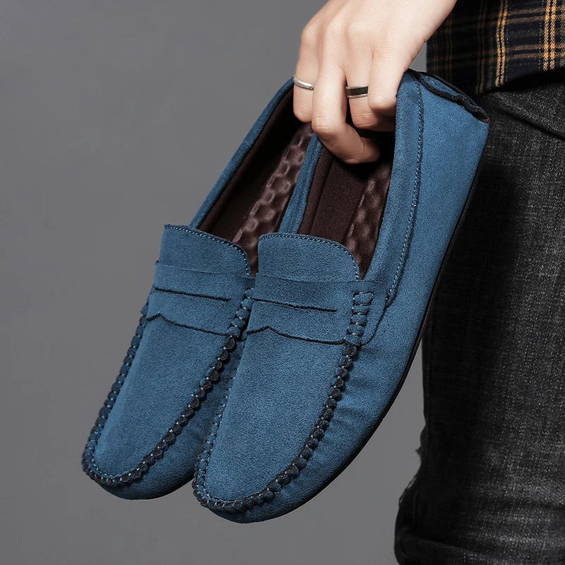 Elegant Suede Boat Loafers