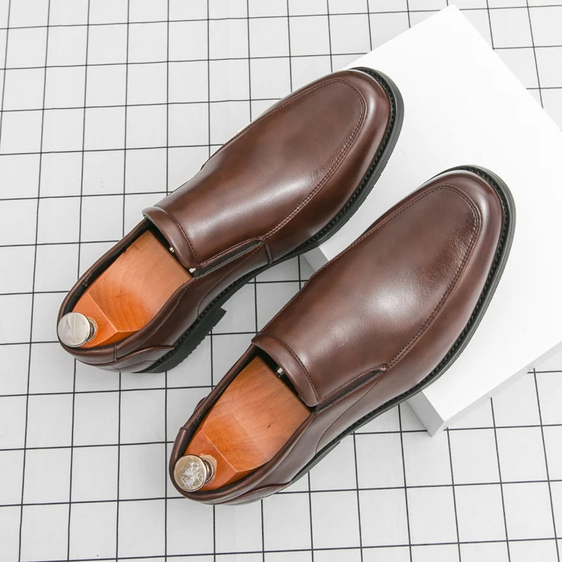 Elegant Leather Slip-On Loafers