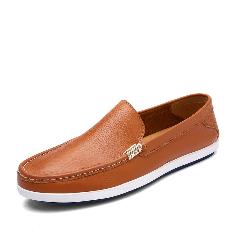 Elegant Leather Slip-On Business Shoes