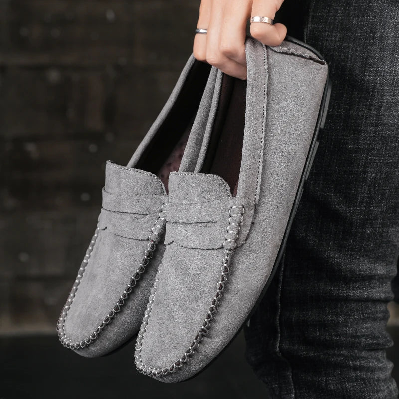 Elegant Suede Boat Loafers