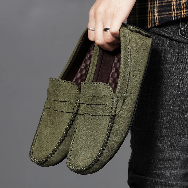 Elegant Suede Boat Loafers