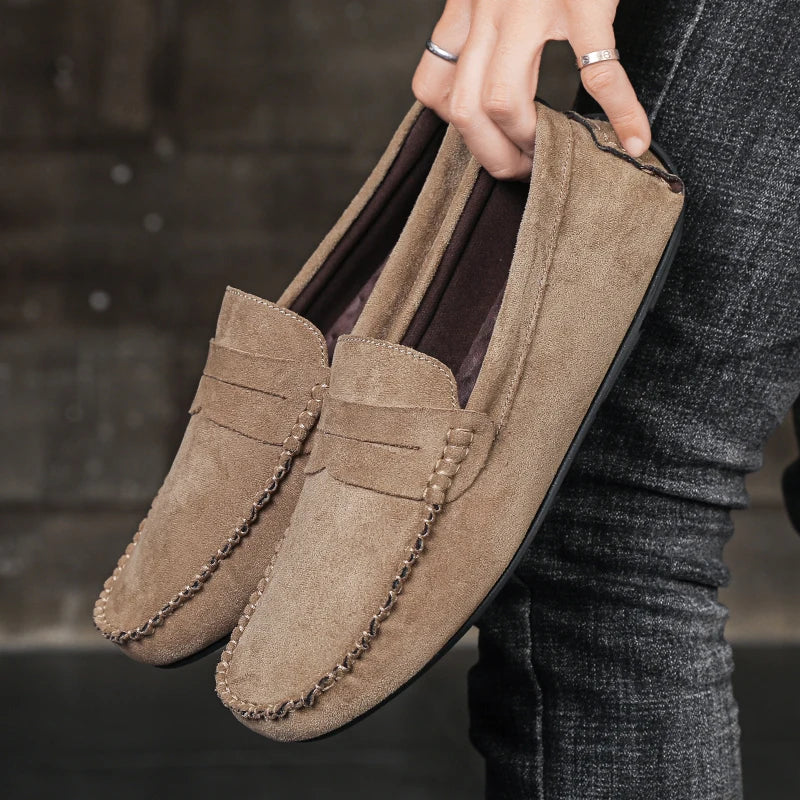 Elegant Suede Boat Loafers