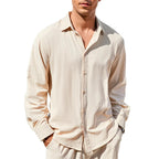 Casual Cotton Linen Men's Shirt