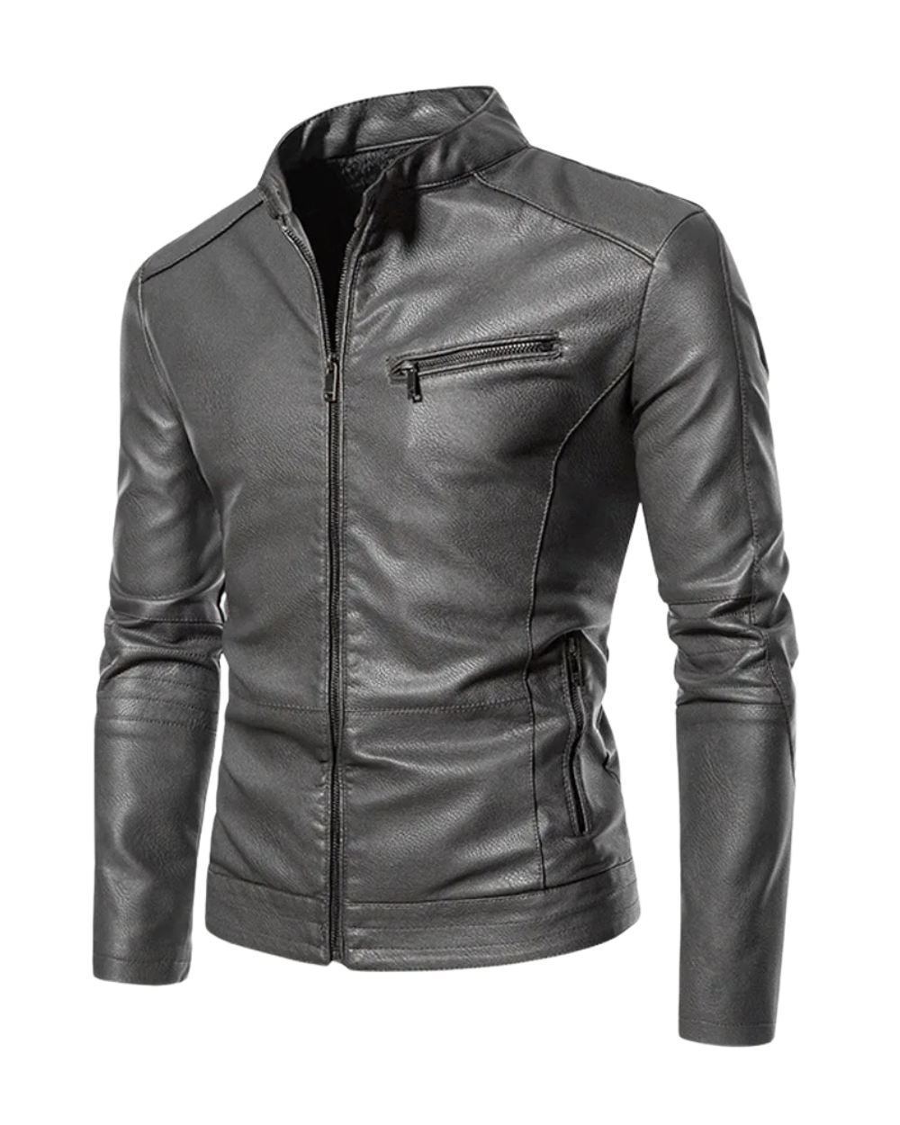 Elegant Leather Motorcycle Jacket