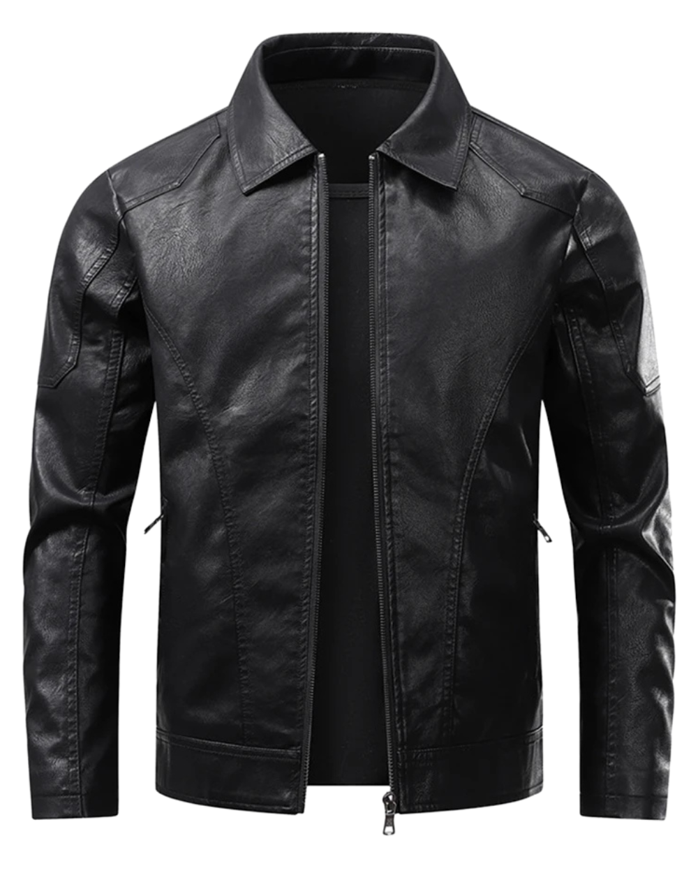 Elegant Leather Biker Jacket